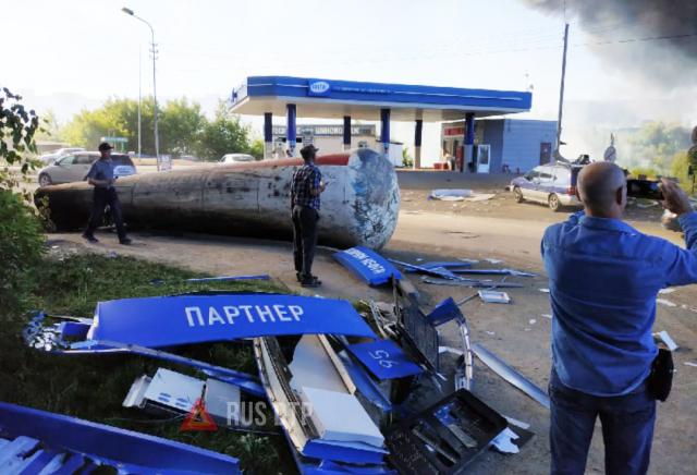 В Новосибирске произошел взрыв на газозаправочной станции