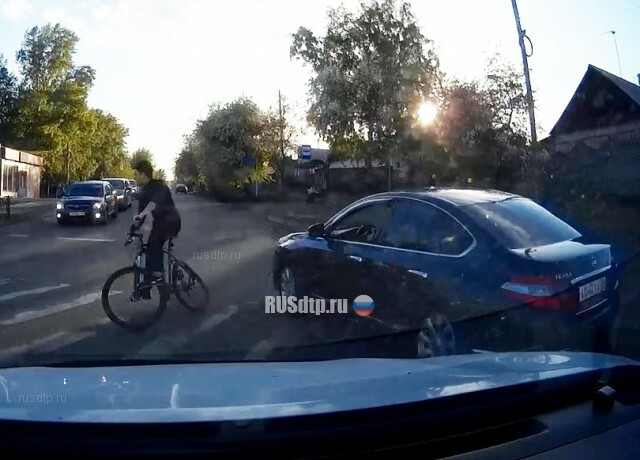 ДТП с велосипедистом на Шахтёров — Гагарина