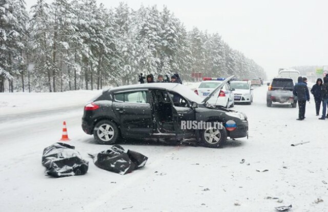 Водитель и пассажирка «Рено» погибли в ДТП под Тюменью 