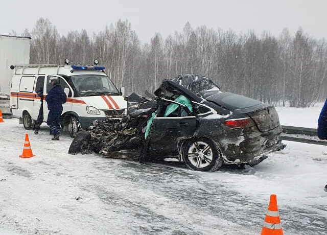 Массовое ДТП произошло на трассе «Сибирь» в Кемеровской области 