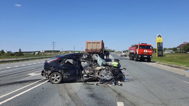 Ford Focus не уступил дорогу грузовику на трассе «Иртыш»: погибли мужчина и женщина 