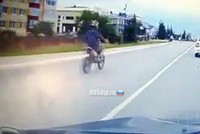 ДТП с участием мотоциклиста в Лаишево