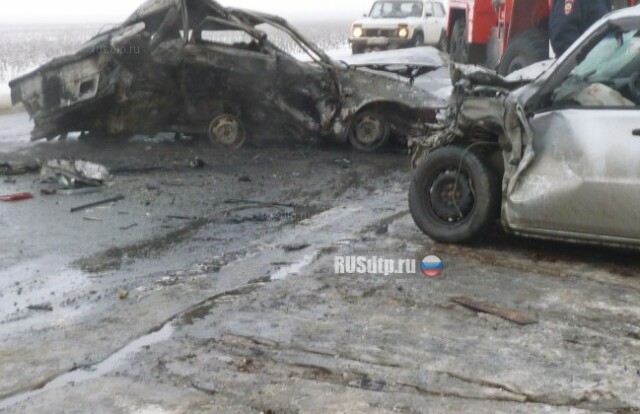 Три человека погибли в сгоревшей машине в ДТП на трассе Самара — Оренбург 