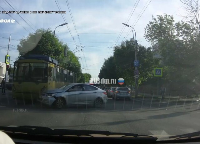 ДТП с участием троллейбуса в Рязани