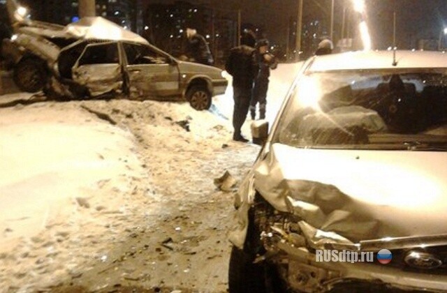 После дтп- в столб 