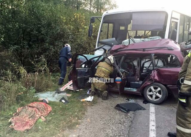 Многодетная мать погибла в ДТП с автобусом под Брянском. ВИДЕО 