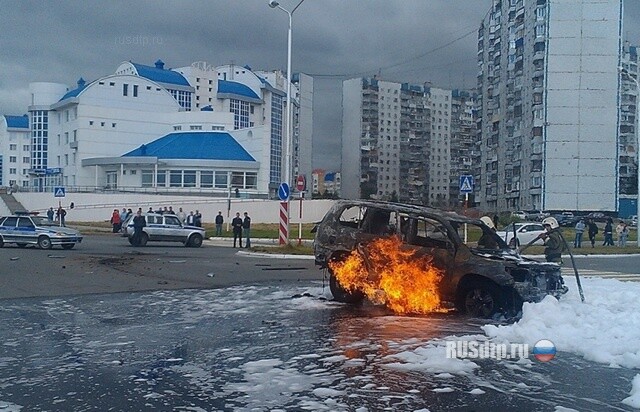 Взрыв джипа в Нижневартовске 