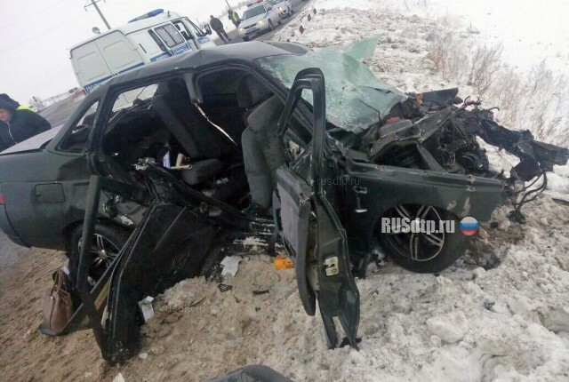 Водитель «десятки» погиб в ДТП на трассе Оренбург-Самара 