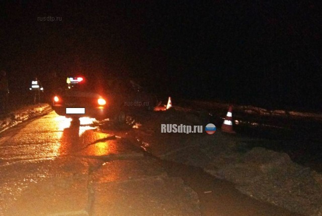 В Вологодской области иномарка врезалась… в асфальт 