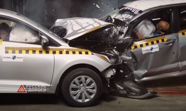 Специалисты Global NCAP разбили два автомобиля марки Hyundai 