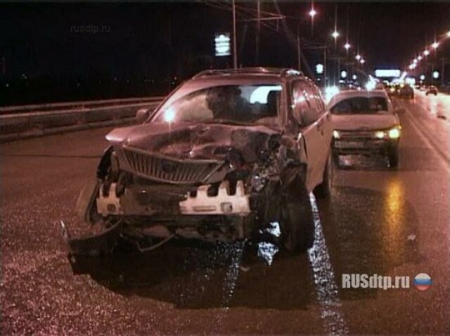 Авария на Димитровском мосту в Новосибирске 