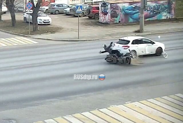 ДТП с участием мотоцикла в Перми