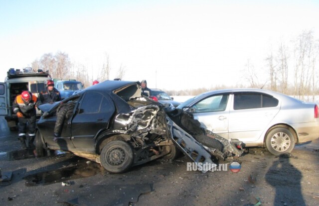 В Ярославском районе столкнулись Шкода и Ниссан 