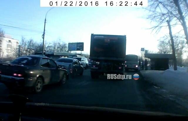 Авария в Новосибирске на Троллейной