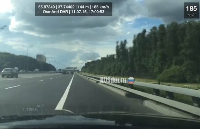 Московский стритрейсер выложил видео своих «гонок» на скорости более 180 км/ч