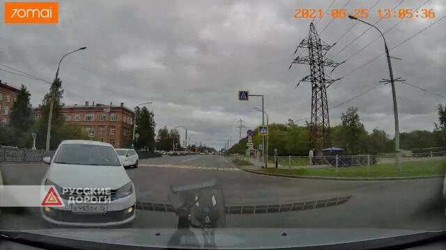 Volkswagen не уступил дорогу на перекрестке в Северодвинске
