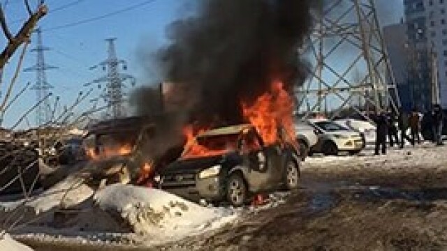 В Самаре в сгоревшей «Газели» нашли обгоревшее тело человека 