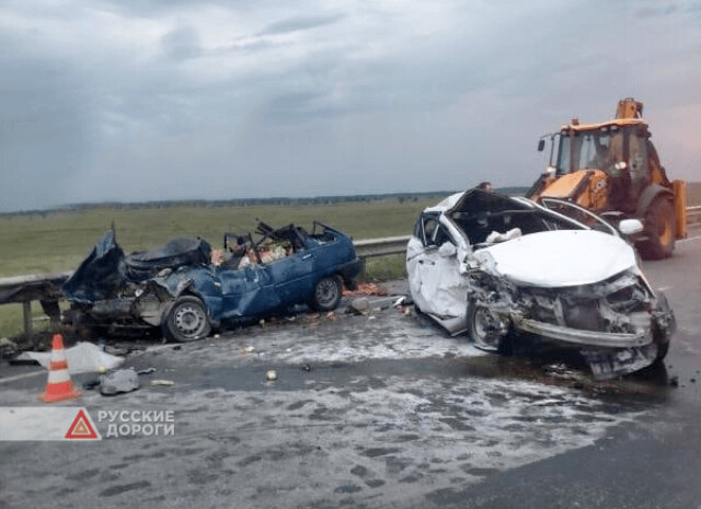 Оба водителя погибли в лобовом столкновении автомобилей в Ростовской области 