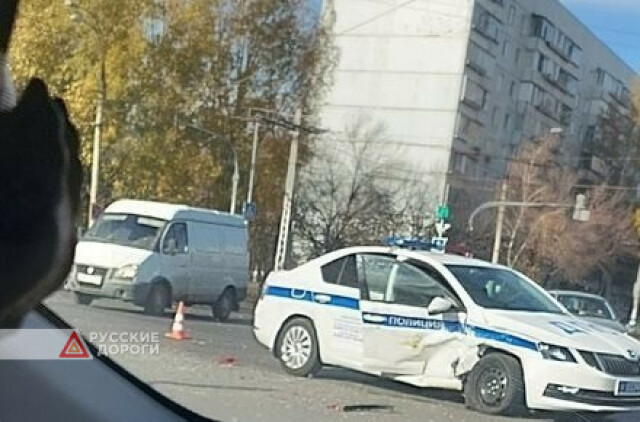 В Ульяновске женщина не пропустила машину ДПС 