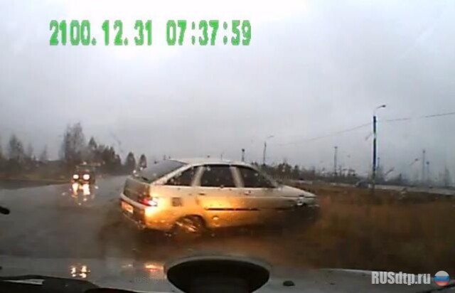 Боком со встречной 