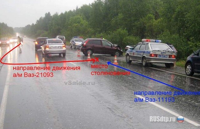 В столкновении Калины и ВАЗ-  2109 погиб человек 