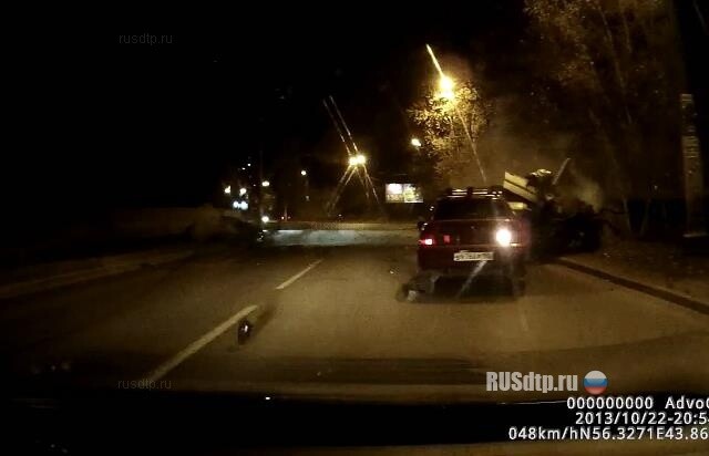 \»Ауди\» вылетел на встречную 