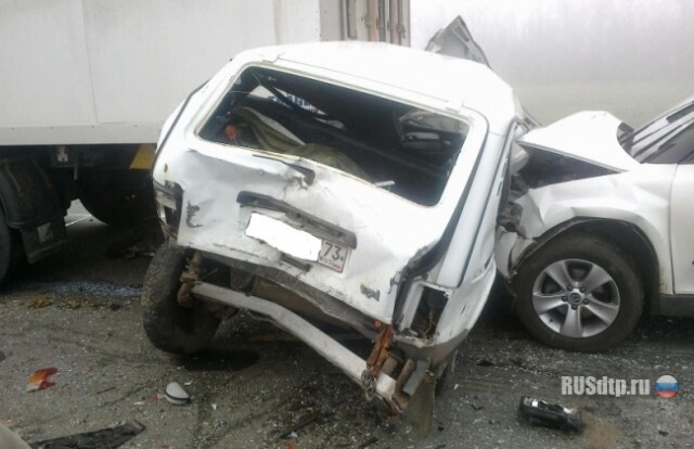 В Сызранском районе столкнулись пять автомобилей 