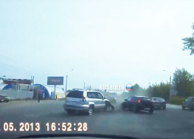 ДТП с участием 5 машин на улице Героев Танкограда