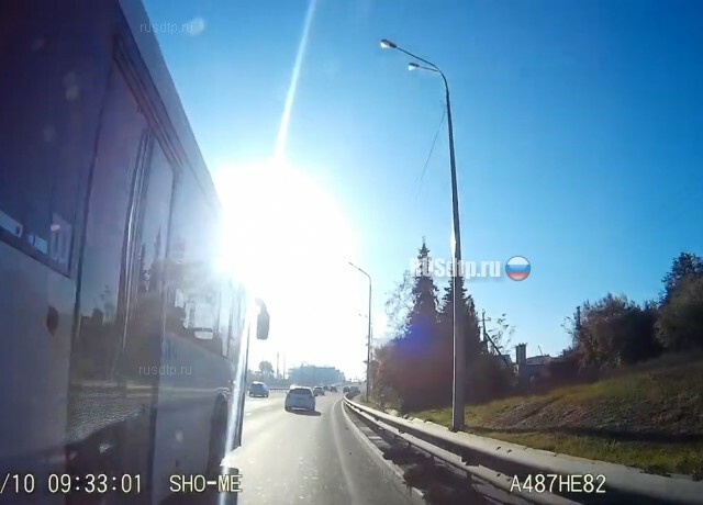 Столкнулся с автобусом в Севастополе