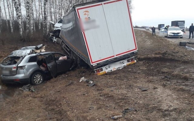 КАМАЗ и легковой автомобиль столкнулись в Рязанской области: погибли 7 человек 