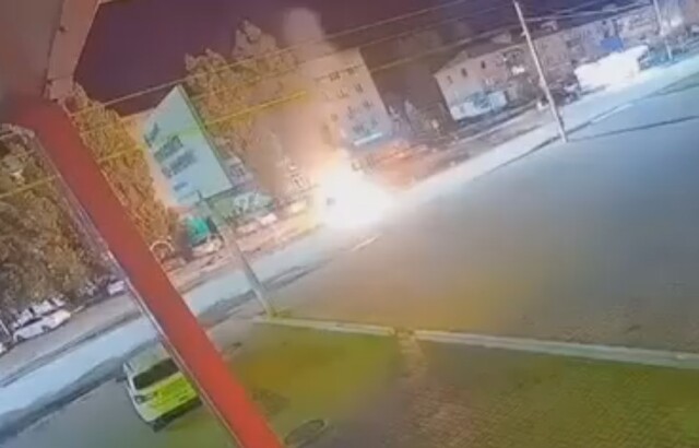 В Воронежской области автомобиль загорелся от столкновения с мотоциклом