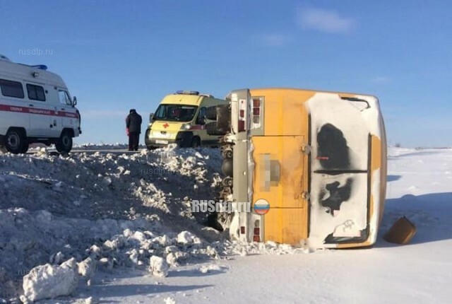 В Башкирии в ДТП со школьным автобусом пострадали двое детей 