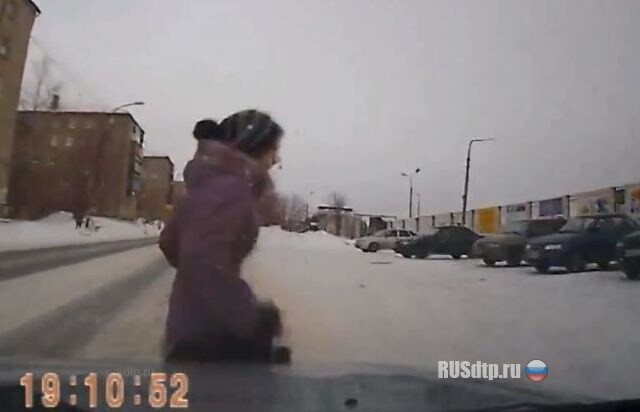 На пешеходном… 