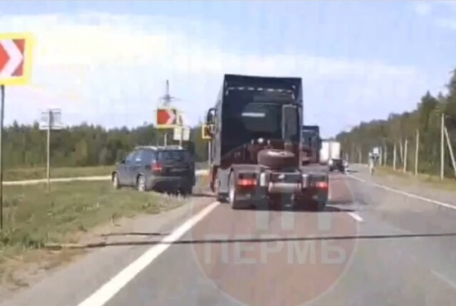 «Едва разминулся со встречной машиной»: водитель тягача устроил ДТП под Пермью