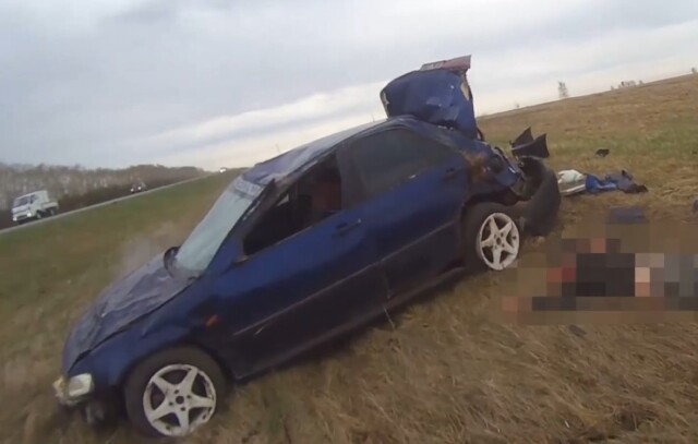 В Омской области пьяный водитель попал в смертельное ДТП, пытаясь скрыться от сотрудников ДПС