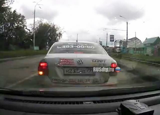 Въехал в попутный Volkswagen
