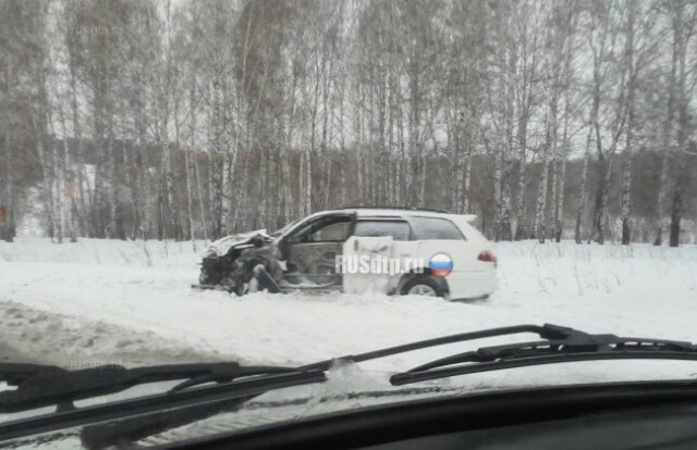 Занос на зимней дороге под Новосибирском едва не привел к трагедии 