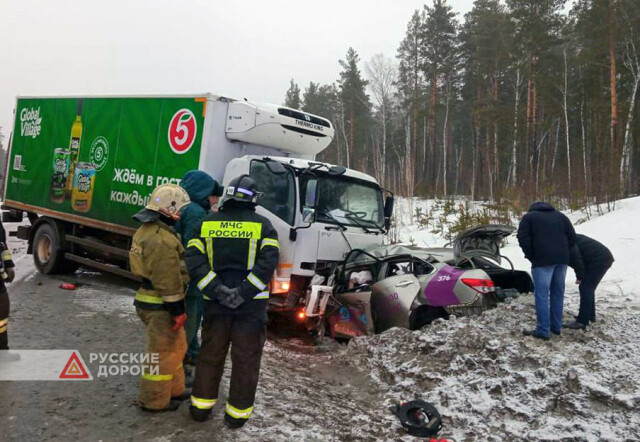 Момент смертельной аварии на Чуйском тракте 