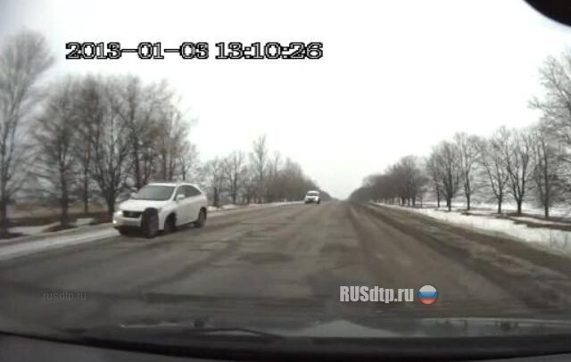 У Лексуса отвалилось колесо 