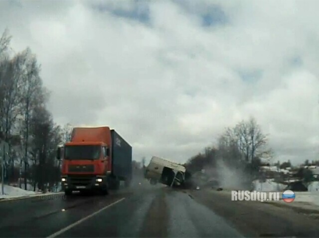 Лобовое столкновение на видеорегистратор 