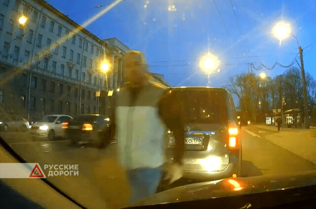 Конфликт на перекрестке в Петербурге