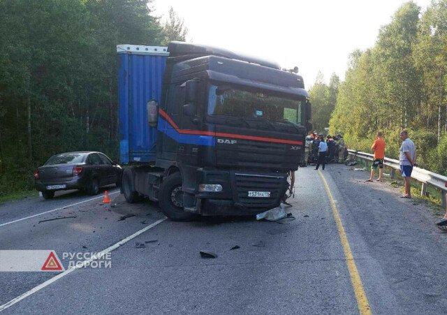 Водитель «Лады» разбился на трассе М-5 в Катав-Ивановском районе 