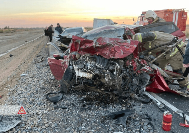Водитель «Соляриса» и два его пассажира погибли в ДТП в Астраханской области 