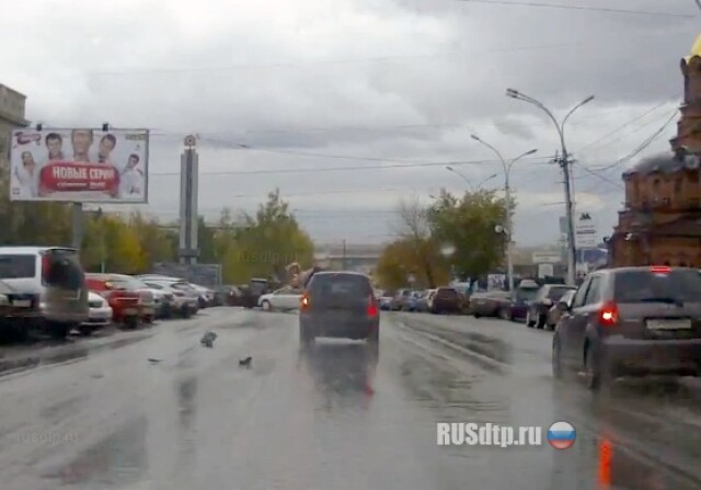 Наезд на пешехода в Новосибирске 
