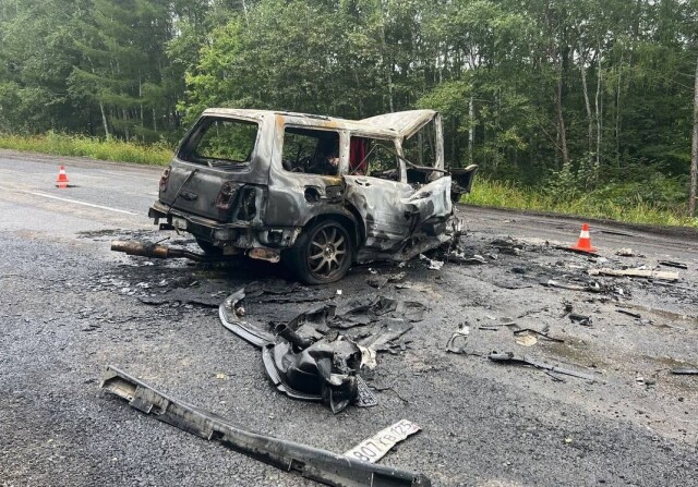 Четыре человека погибли в огненном ДТП на трассе Хабаровск — Комсомольск-на-Амуре 