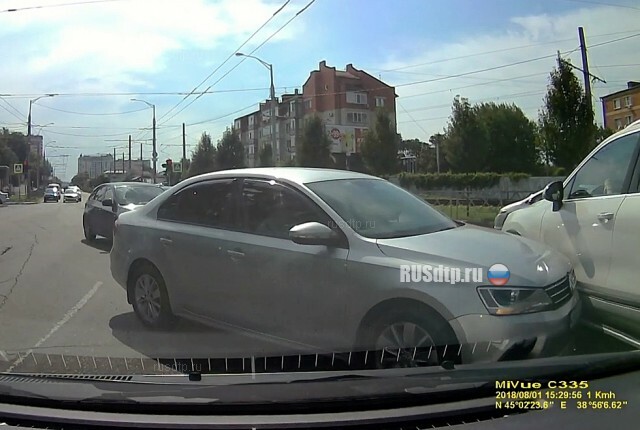 ДТП на перекрестке в Краснодаре