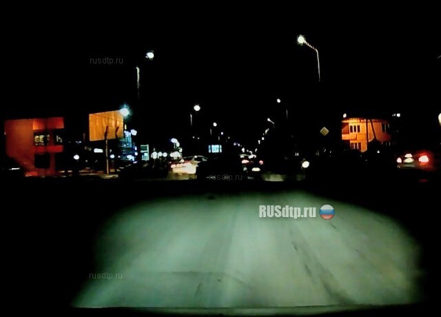 Момент ДТП в Оренбурге 