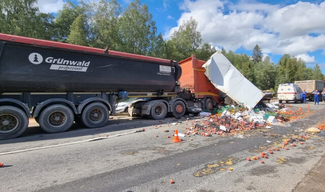 Под Петербургом водитель большегруза выехал на встречную и убил водителя «Газели» 