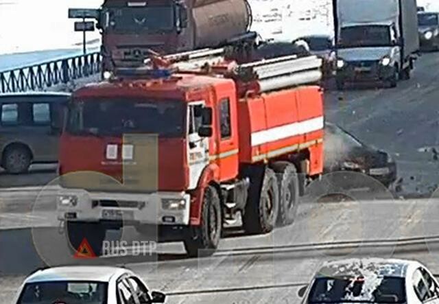 ДТП с пожарной машиной в Перми