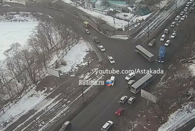 ДТП с пассажирским автобусом произошло во Владивостоке